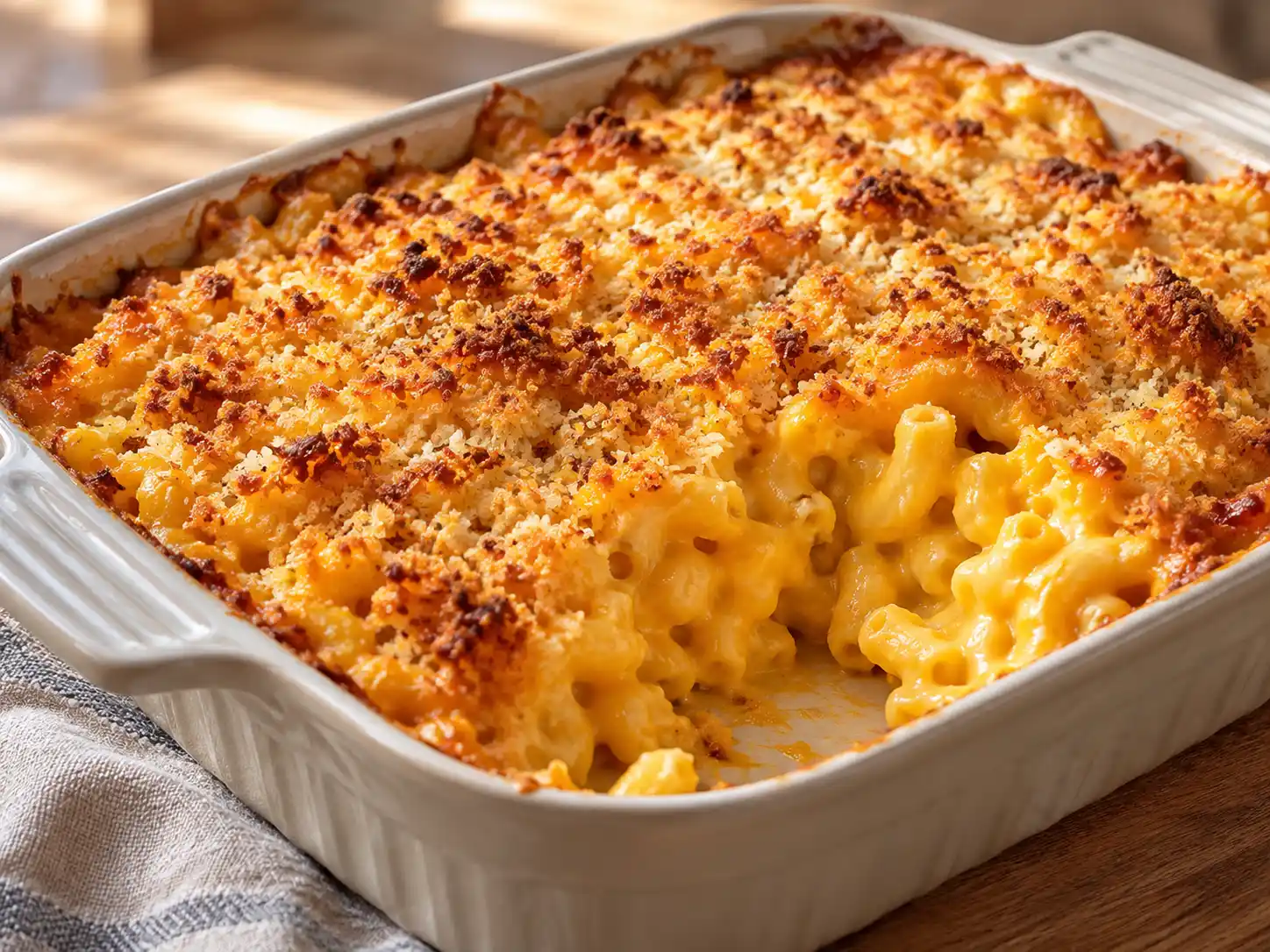 Sütőtökös mac and cheese aranybarnára pirított sajtos morzsával